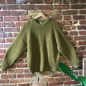 JAEGAR London vintage greeny/brown chunky knit